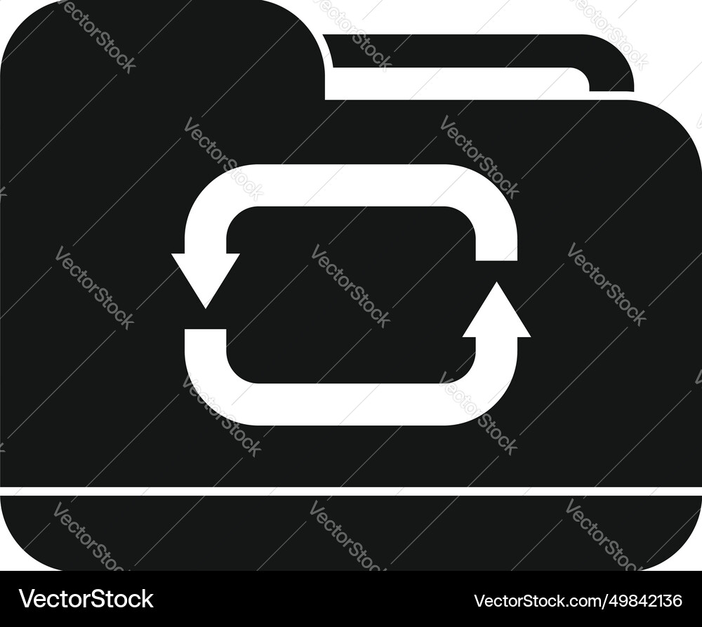 Search filter folder icon simple peruse Vector Image