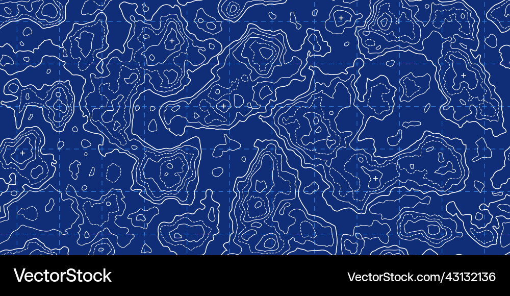 Topography map seamless pattern with grid Topography map seamless pattern with grid vector image