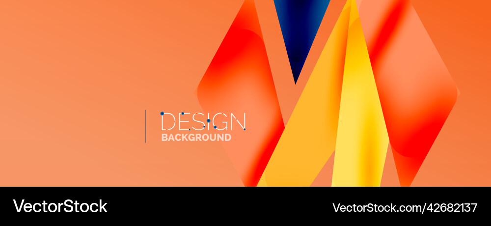 Background abstract overlapping shapes minimal Vector Image