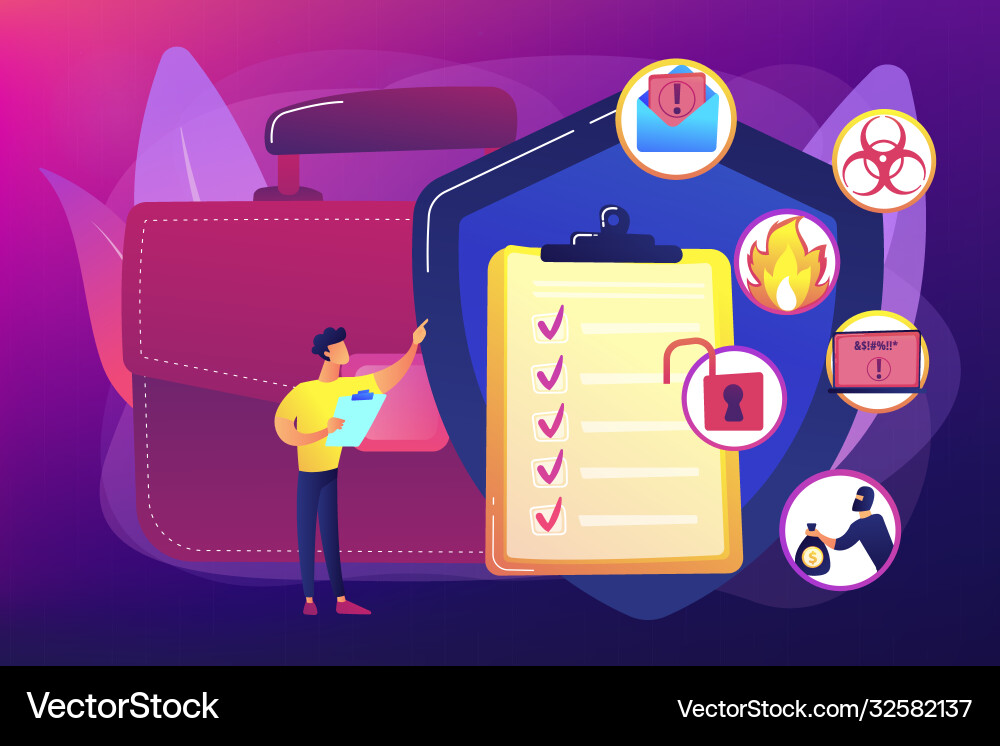 Business continuity and disaster recovery concept Business continuity and disaster recovery concept vector image