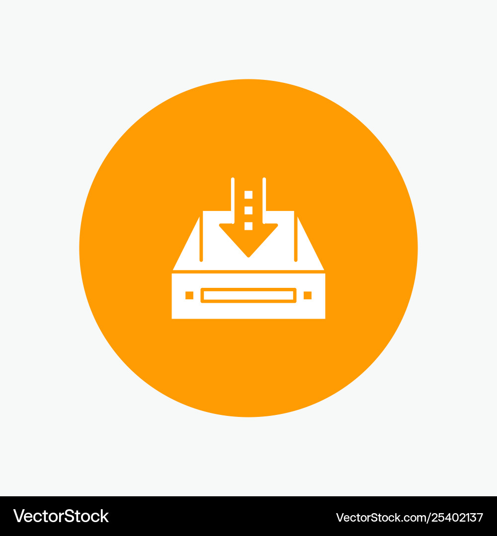Inbox box cabinet document empty project Inbox box cabinet document empty project Vector Image