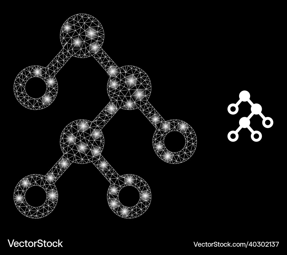 Mesh net binäre Knoten mit magischem Netzwerk Mesh net binäre Knoten mit magischem Netzwerk vektorbild