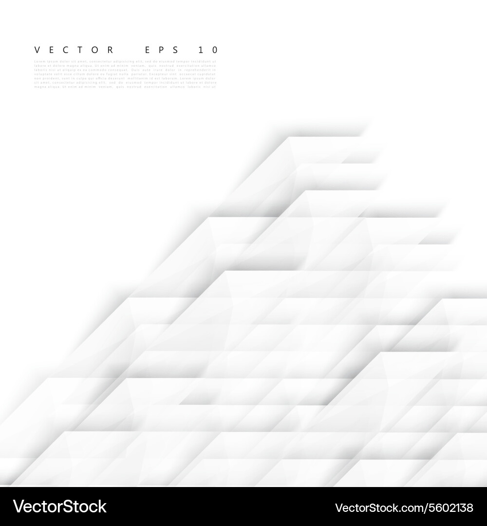 Abstract geometric shape from gray diagonal vector image