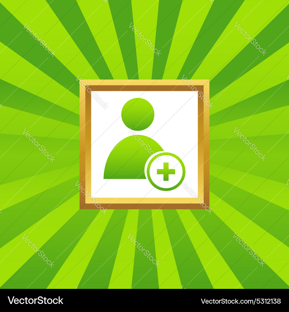 Add user picture icon vector image