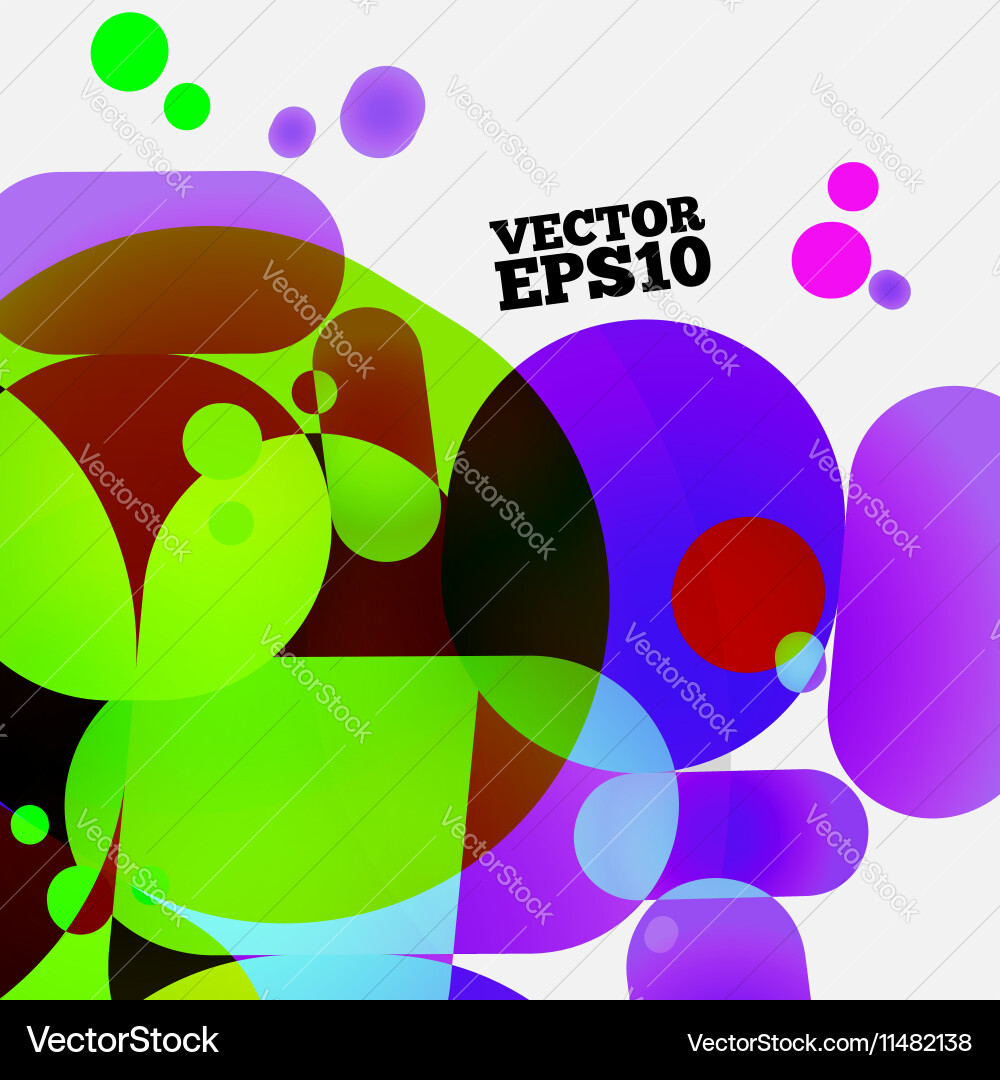 Circular abstract geometric background Vector Image