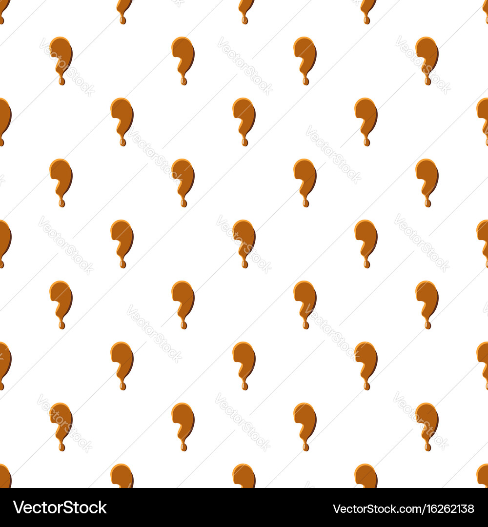 Comma from caramel pattern Vector Image