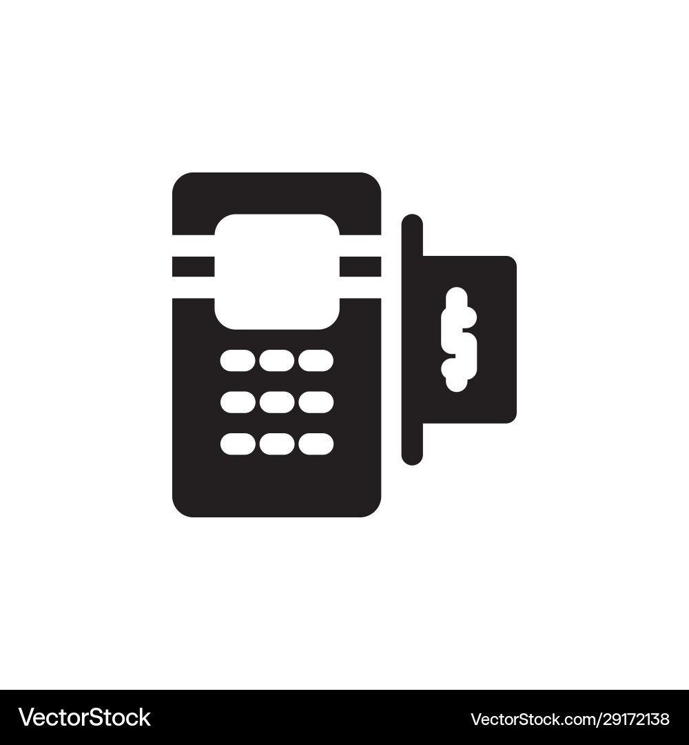 Finance icon automated teller machine design Vector Image