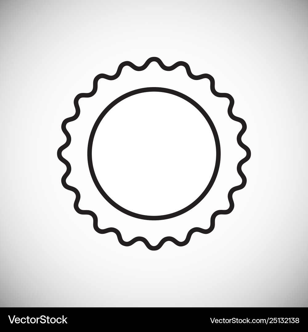 Frame icon on background for graphic and web Frame icon on background for graphic and web vector image