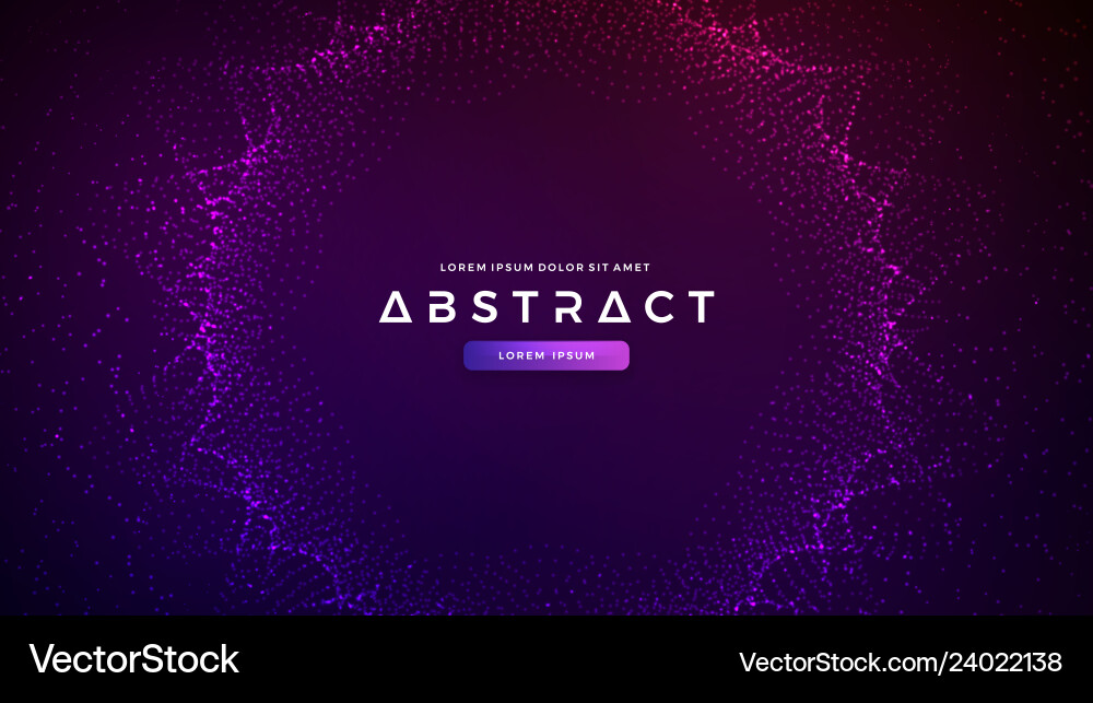 Futuristic Particle Flow Background Vector Image
