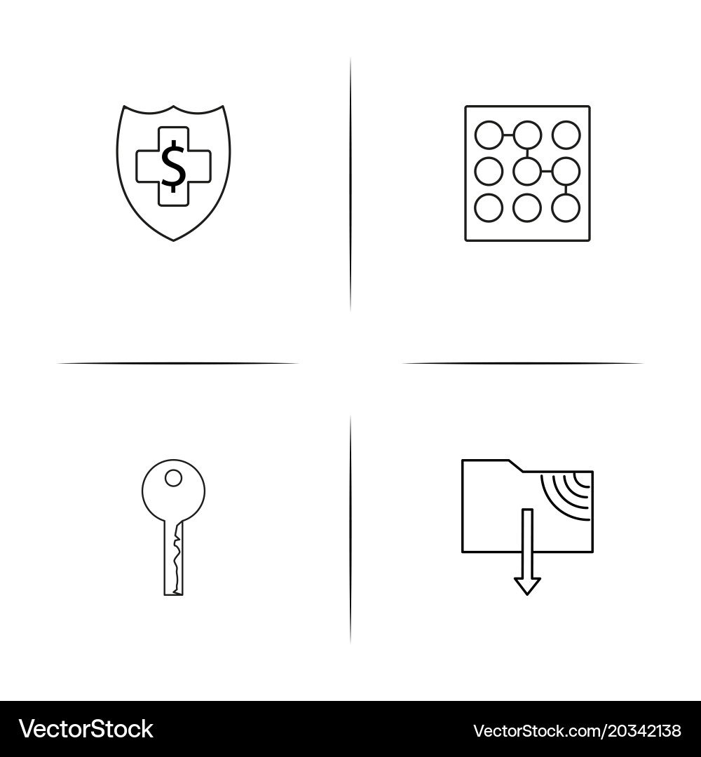 Internet technologies simple linear icon vector image