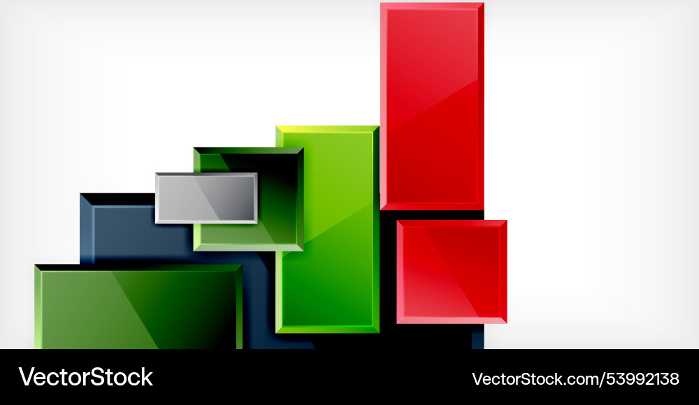 Square shape color abstract geometry Vector Image
