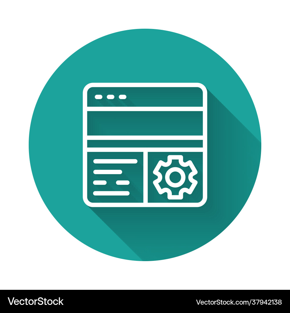 Weiße Linie Debugging-Symbol isoliert mit langen Weiße Linie Debugging-Symbol isoliert mit langen vektorbild