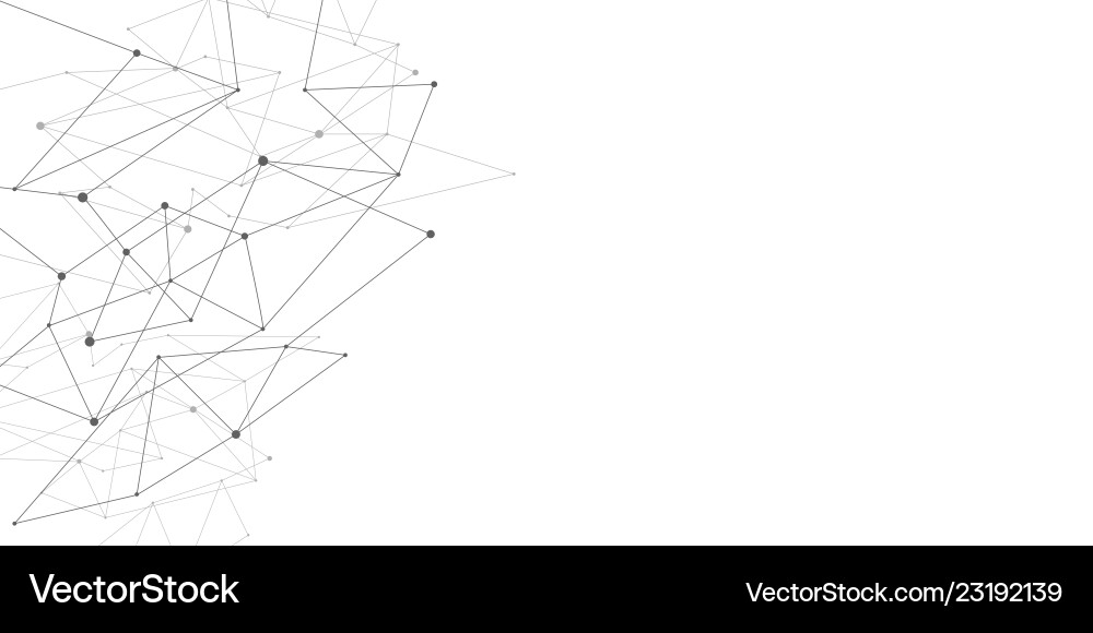 Abstract Network Connection Nodes Vector Image