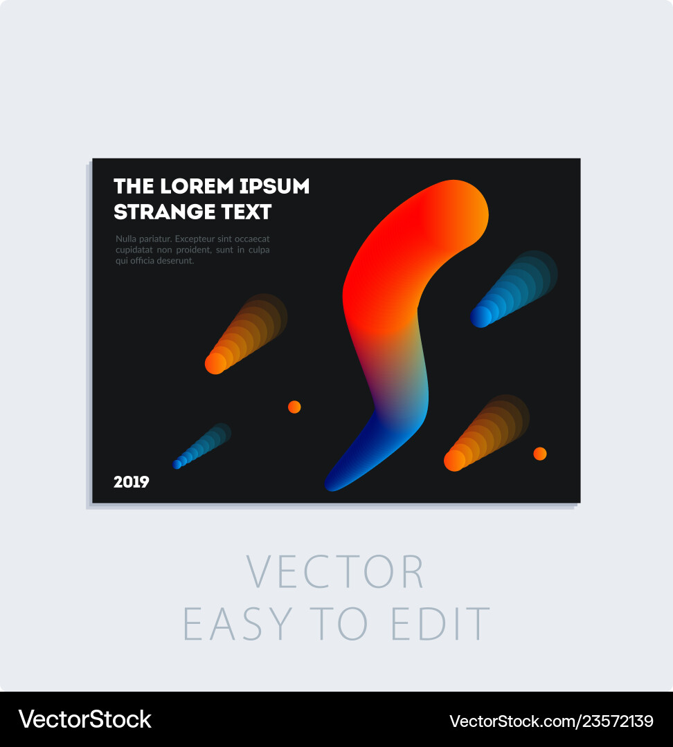 Brochure with black abstract design cover party Brochure with black abstract design cover party vector image