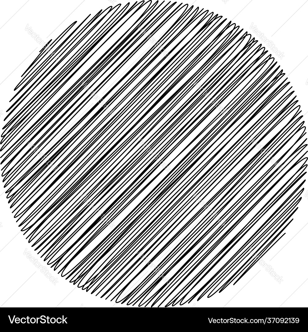 Circle with scribble sketch doodle effect pattern Circle with scribble sketch doodle effect pattern vector image