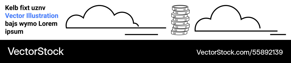 Cloud computing concept with stacked data server Cloud computing concept with stacked data server Vector Image