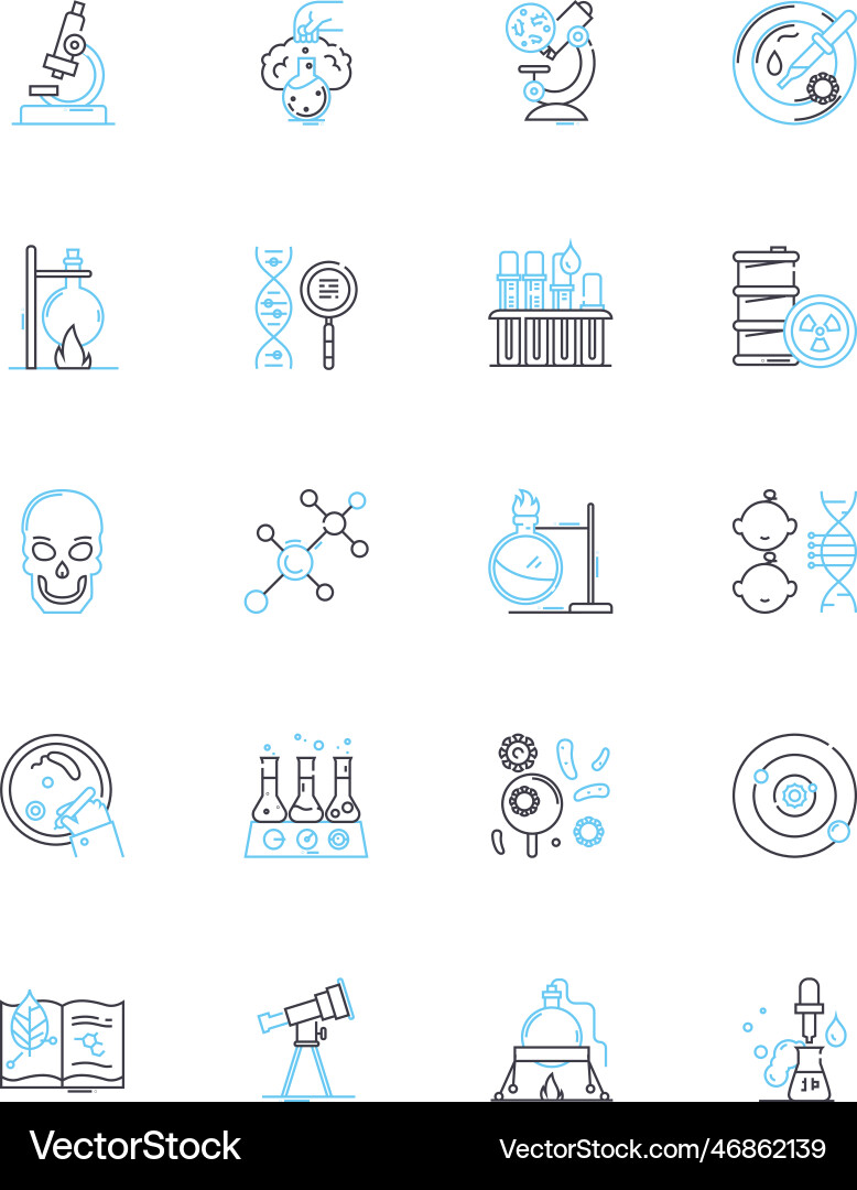 Computer Science lineare Icons setzen Algorithmus Computer Science lineare Icons setzen Algorithmus vektorbild