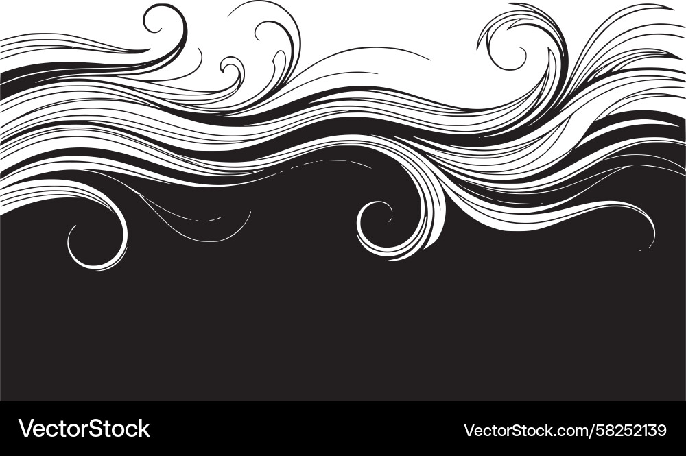 Dynamic Wave Pattern Vector Image
