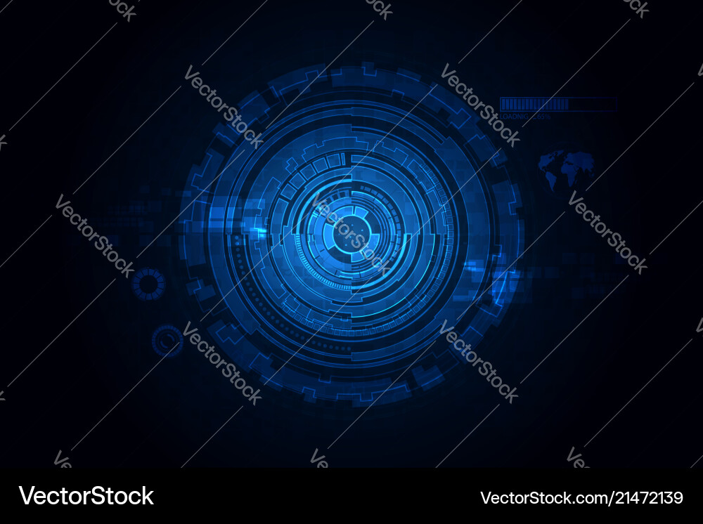 Futuristic Technology Circuit Pattern vector image