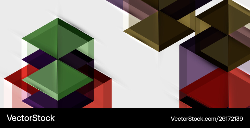 Geometric triangle and hexagon abstract background Geometric triangle and hexagon abstract background Vector Image