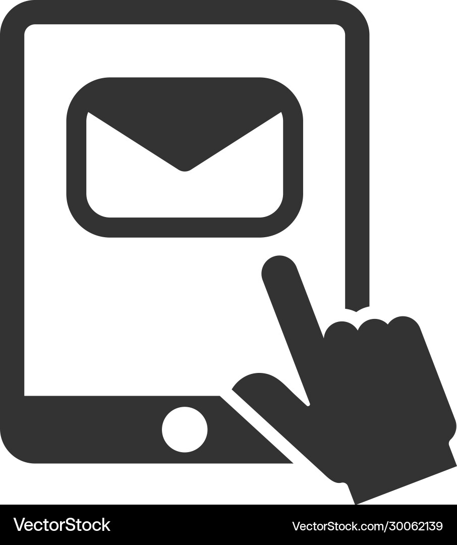 Mail inbox icon vector image