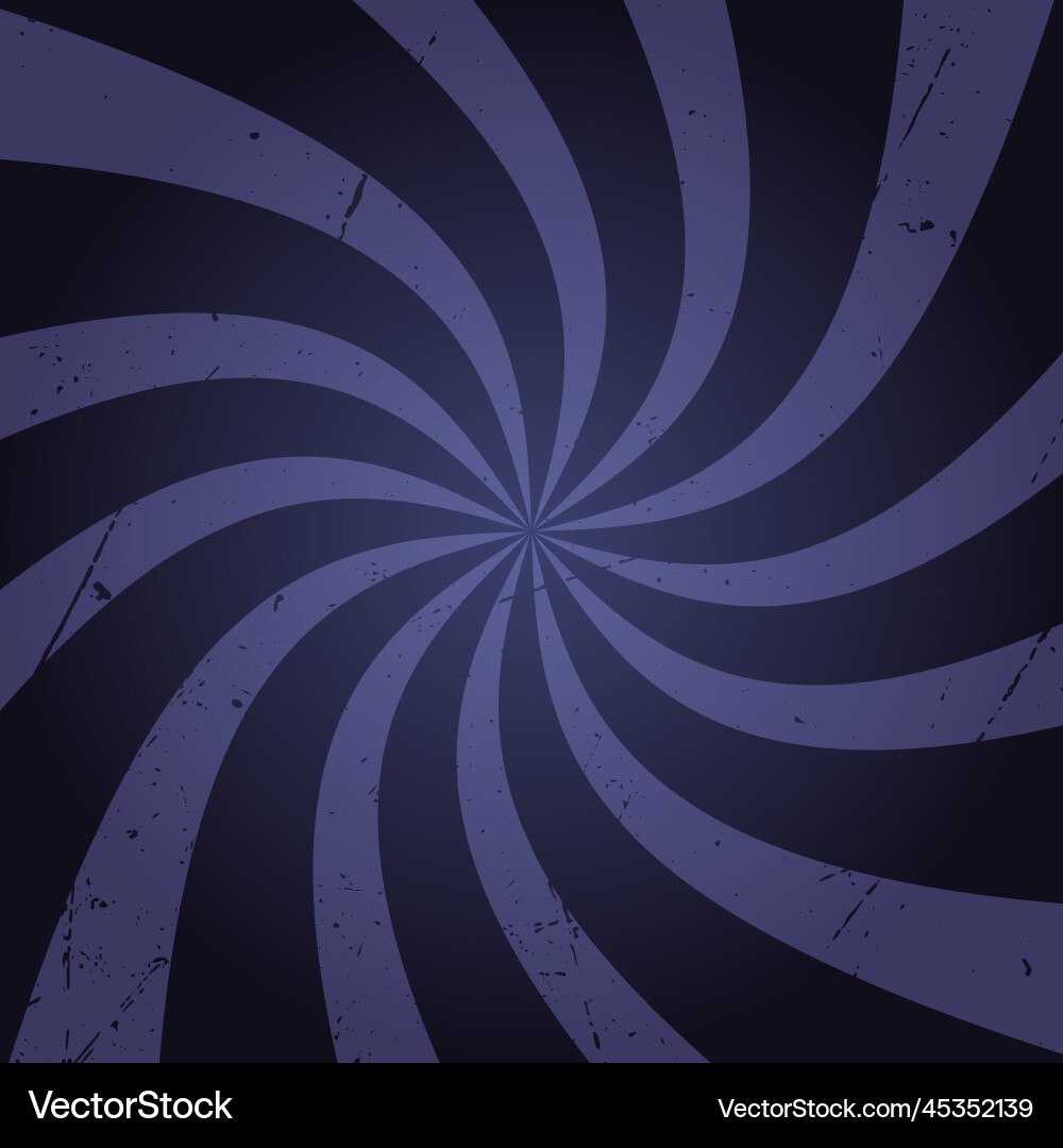 Retro circus background with curved rays Vector Image