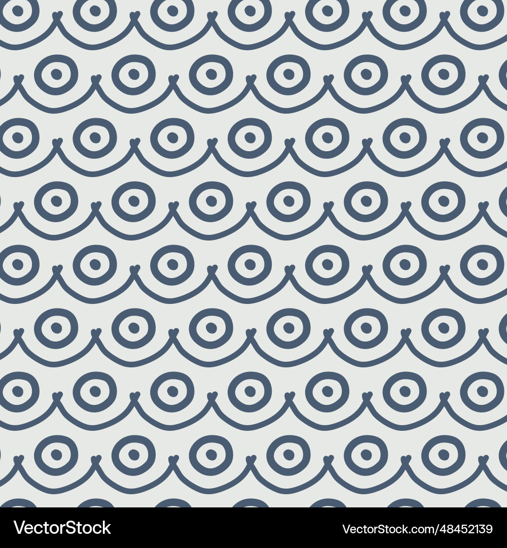 Seamless pattern with decorative elements Vector Image