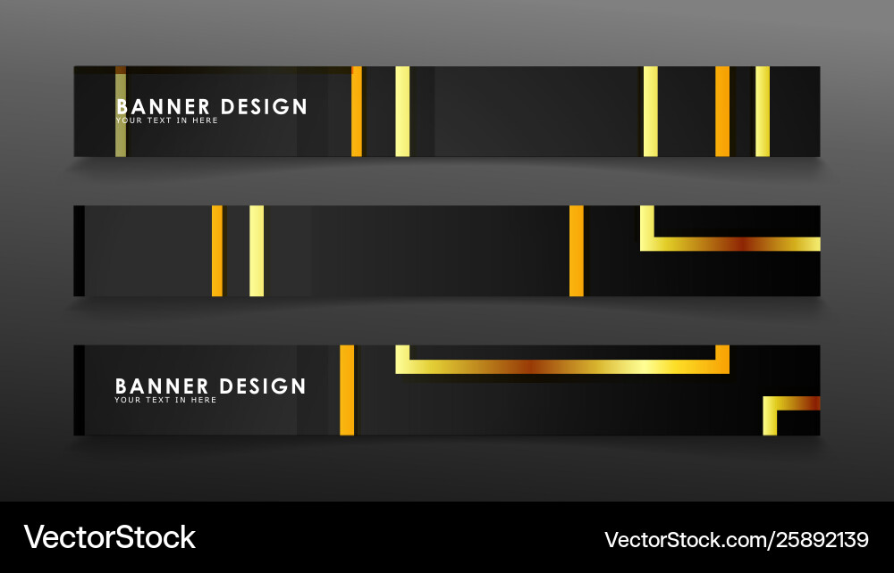 Set a banner with rectangular background Vector Image