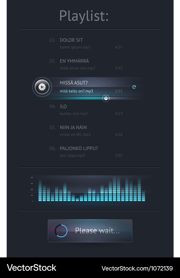 UI Element Collection - Web Interface Vektorbild