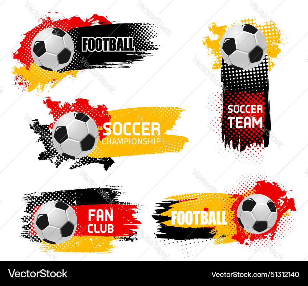 2024 euro soccer cup grunge banners with splashes 2024 euro soccer cup grunge banners with splashes vector image