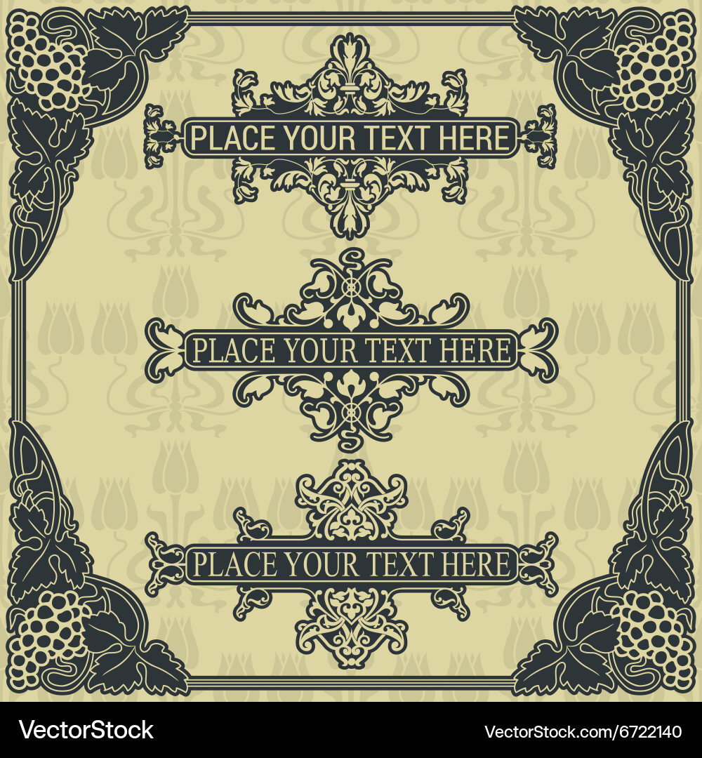 A set of elements for design Vector Image