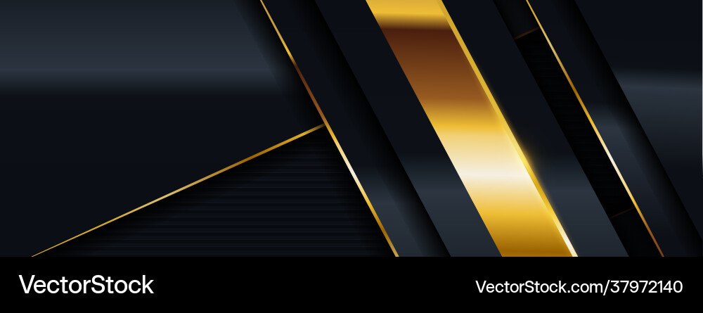Abstract dark background with overlap layered vector image