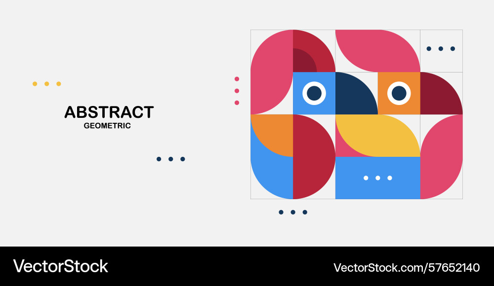 Abstract geometric modern pattern horizontal Abstract geometric modern pattern horizontal vector image