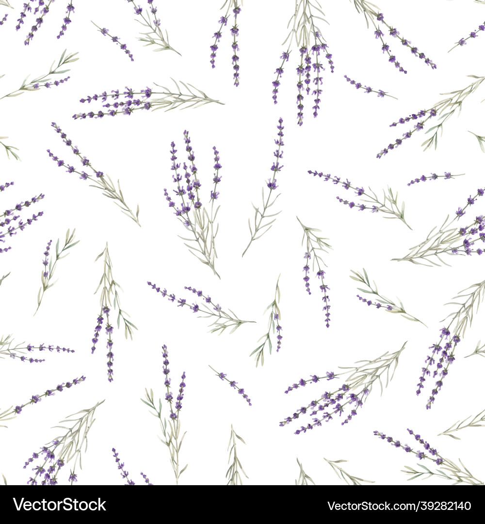 Beautiful seamless floral provence pattern vector image