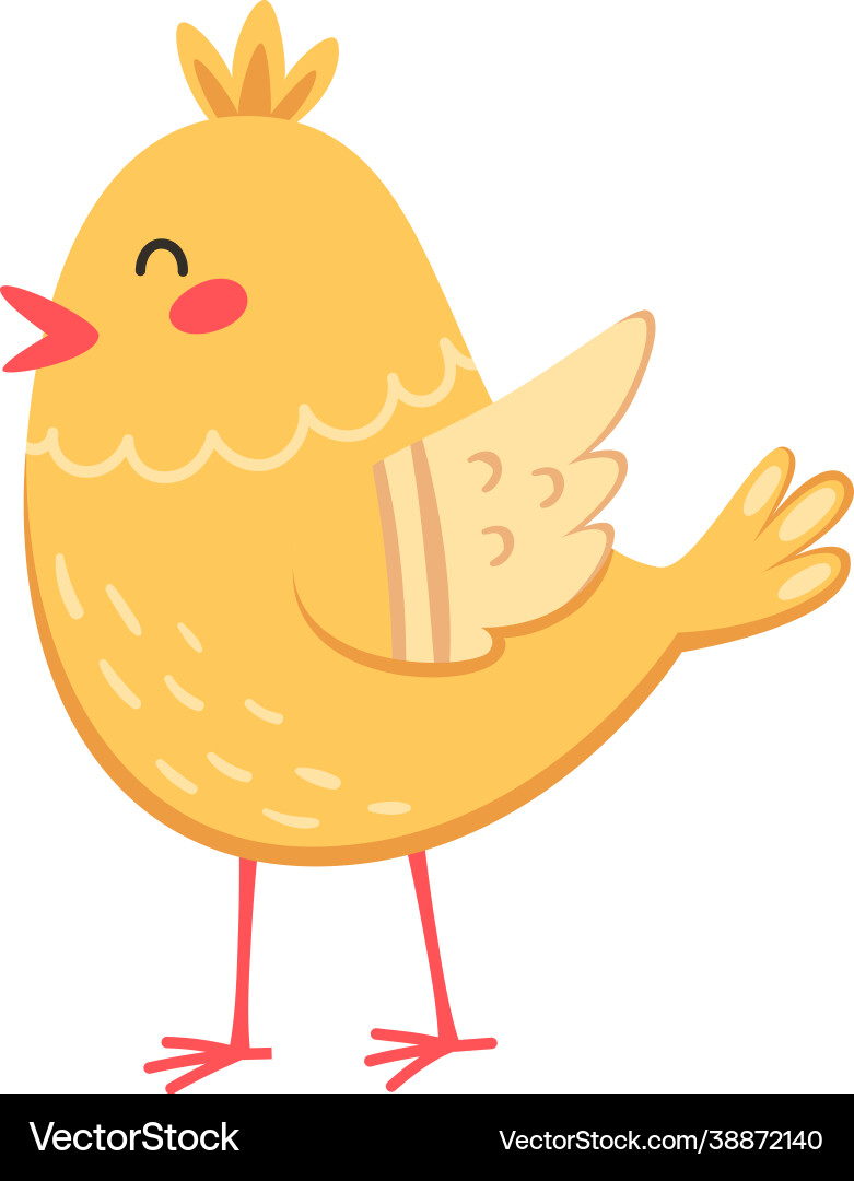 Chicken cartoon vector image