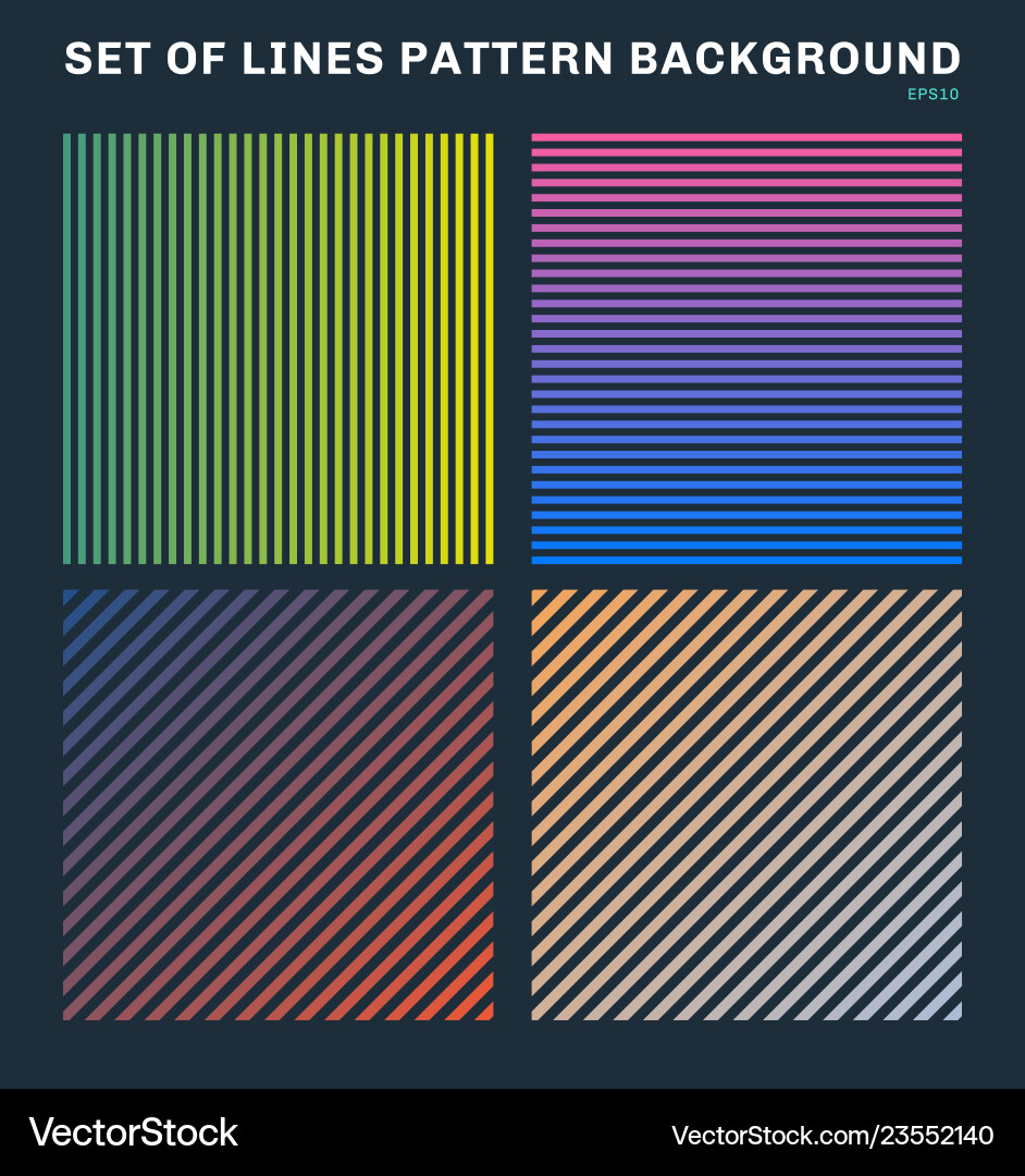 Colorful Line Pattern Background vector image