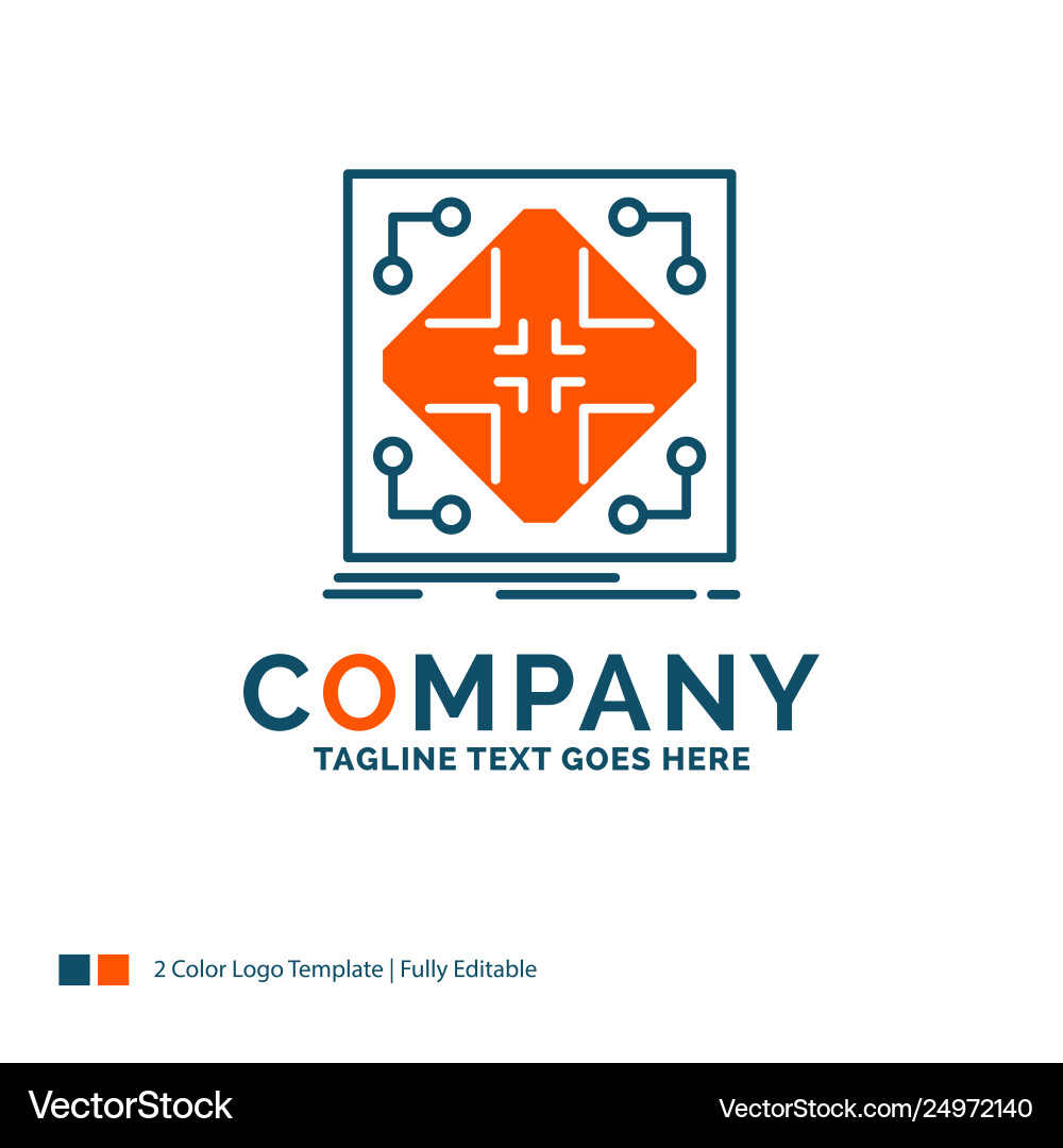 Data infrastructure network matrix grid logo Data infrastructure network matrix grid logo Vector Image