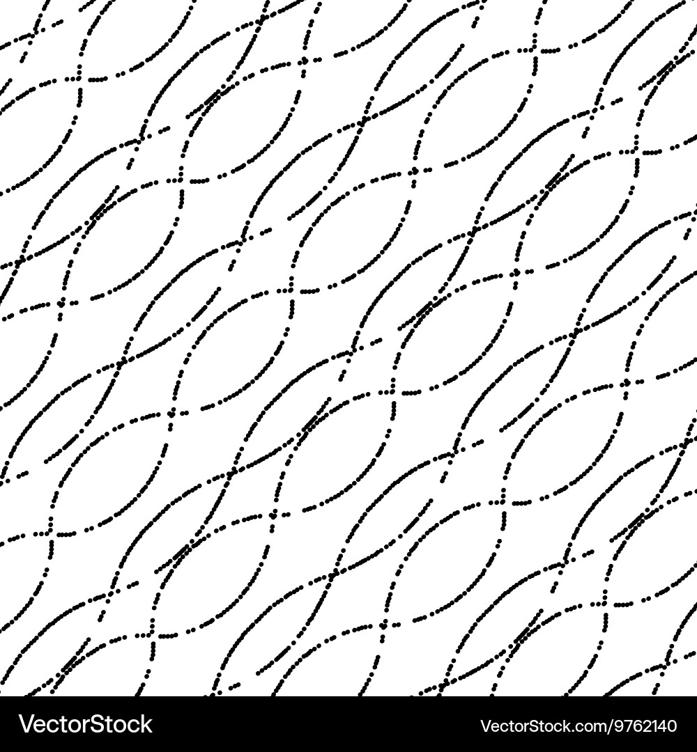 Dotted waved pattern on background Vector Image