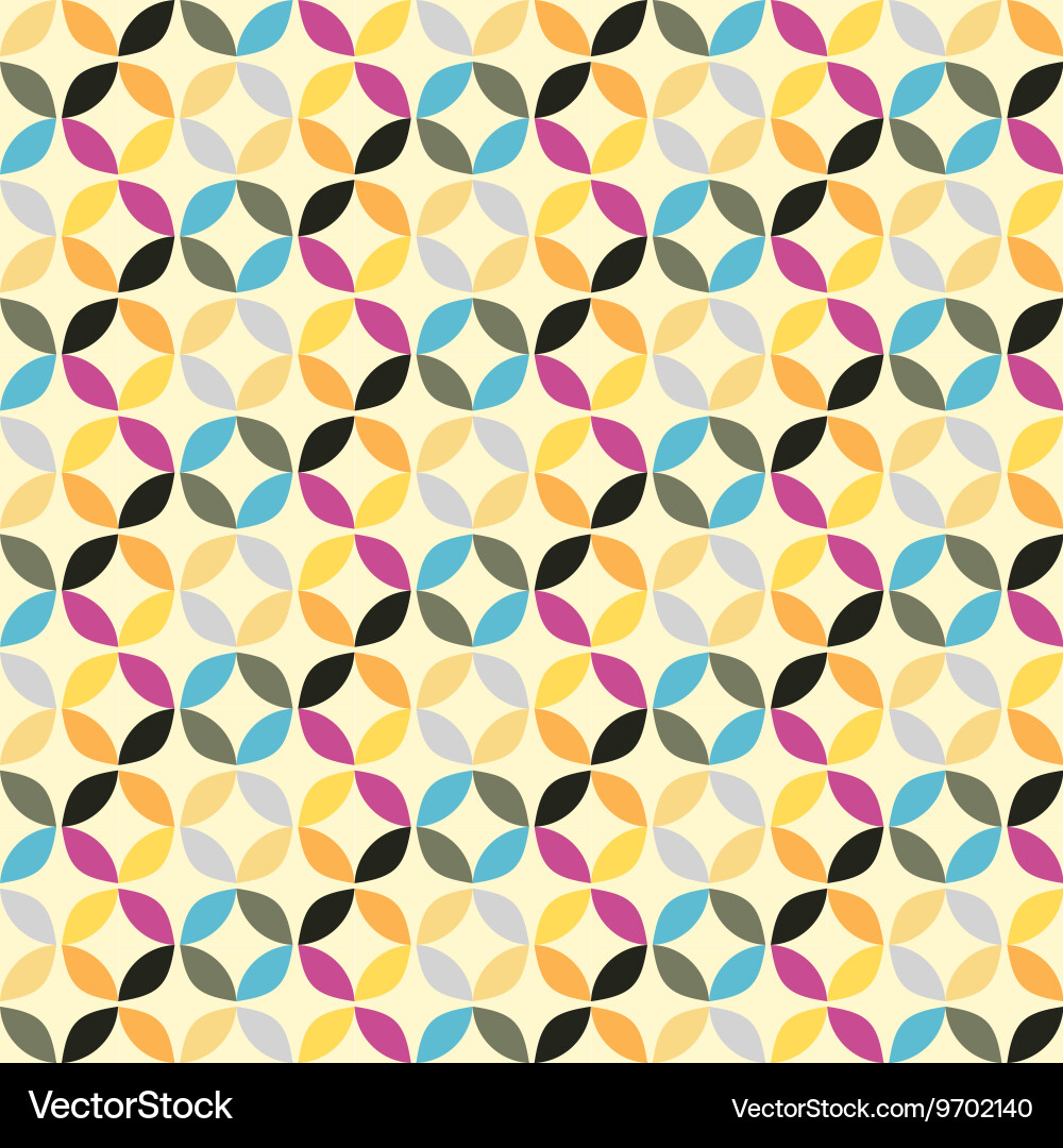 Geometric circle pattern background vector image
