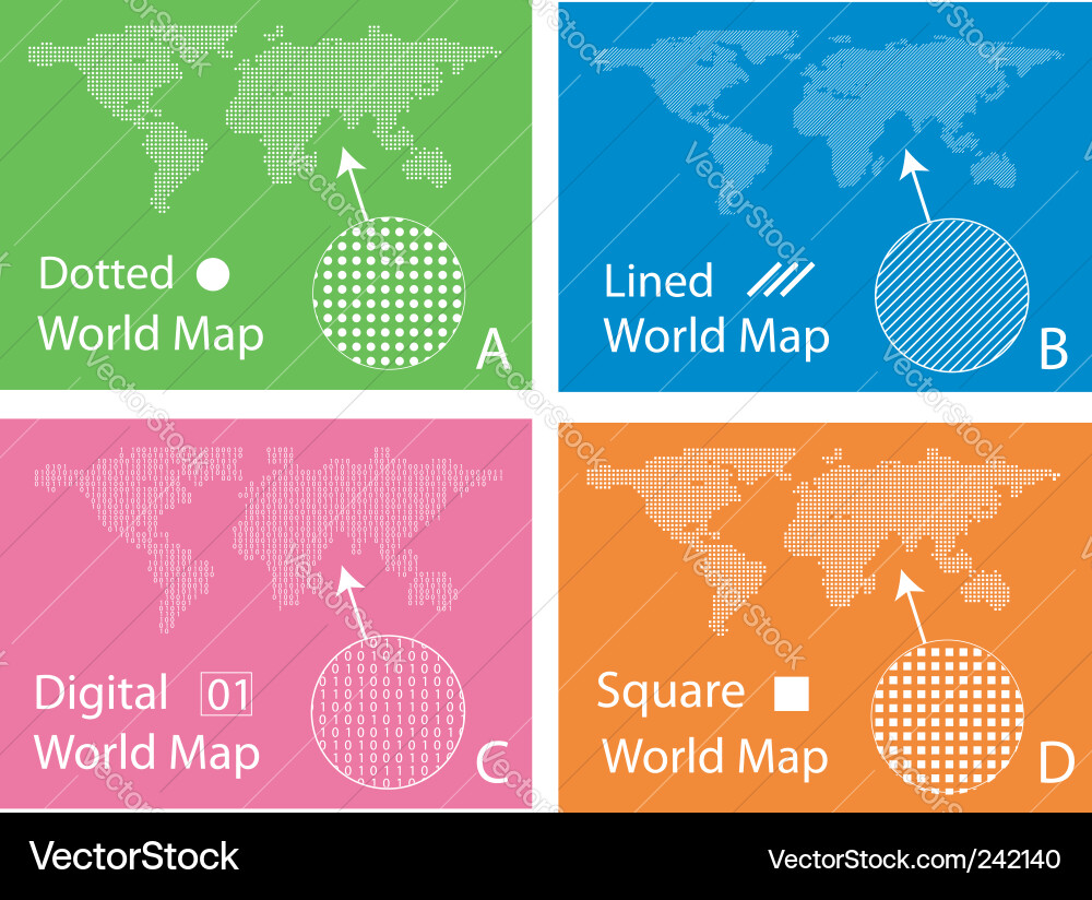 Geometric Map Pattern Vector Image