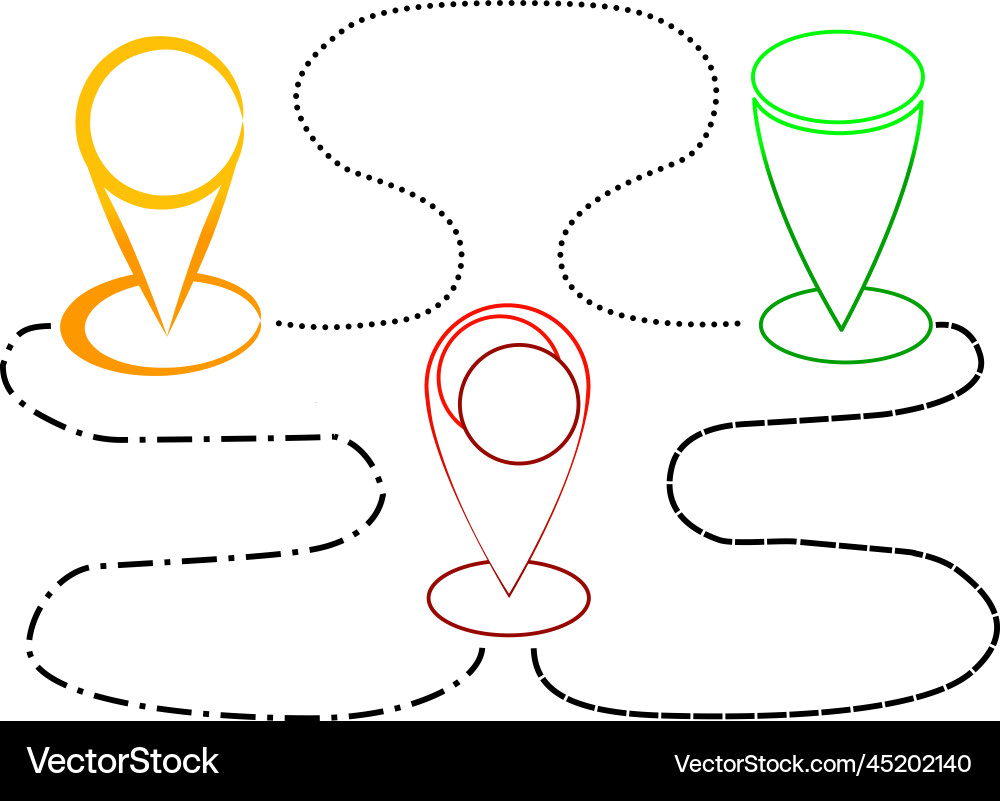 Gps color element for design Gps color element for design vector image