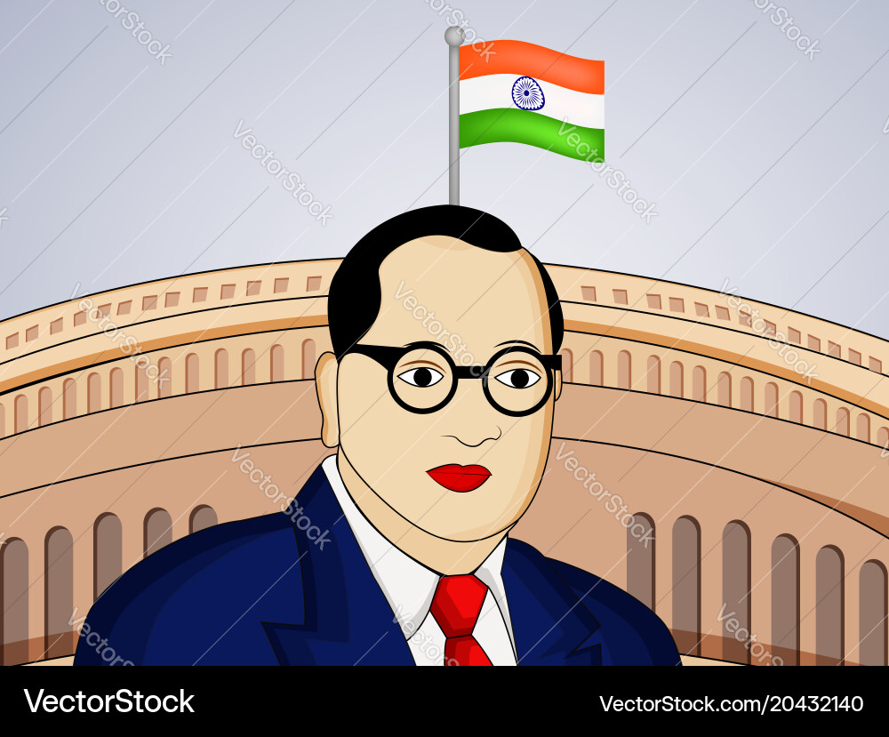 Indias dr b r ambedkar Vector Image