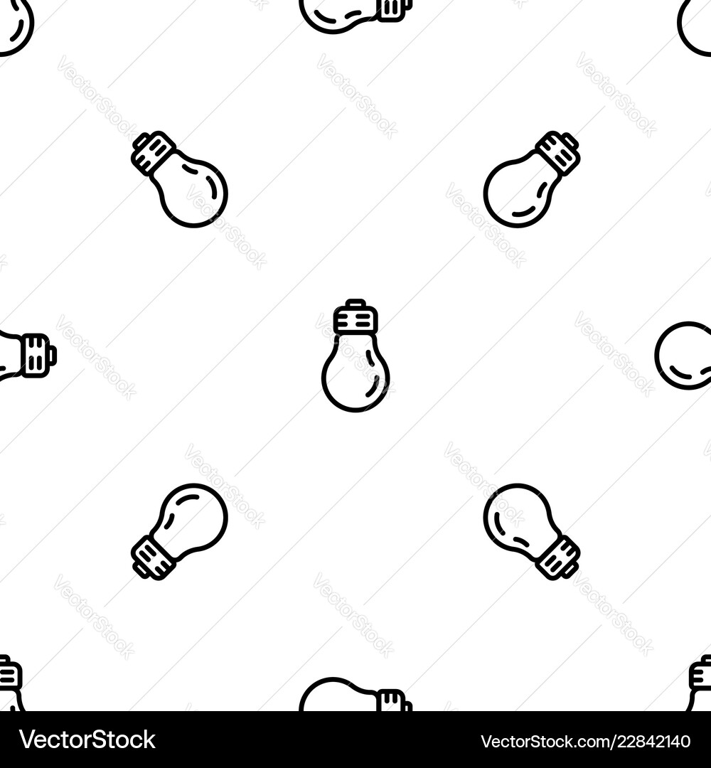 Light bulb pattern seamless Light bulb pattern seamless Vector Image