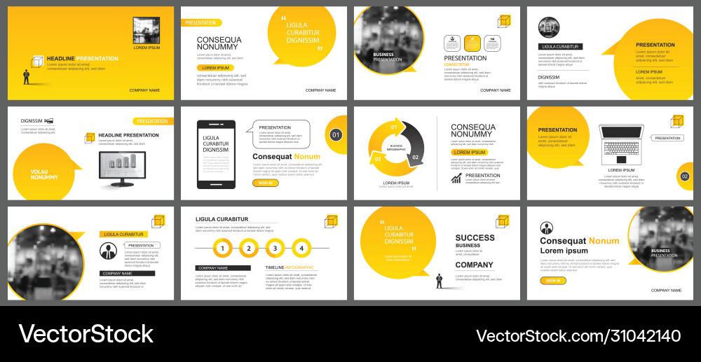 Presentation and slide layout template design Presentation and slide layout template design vector image