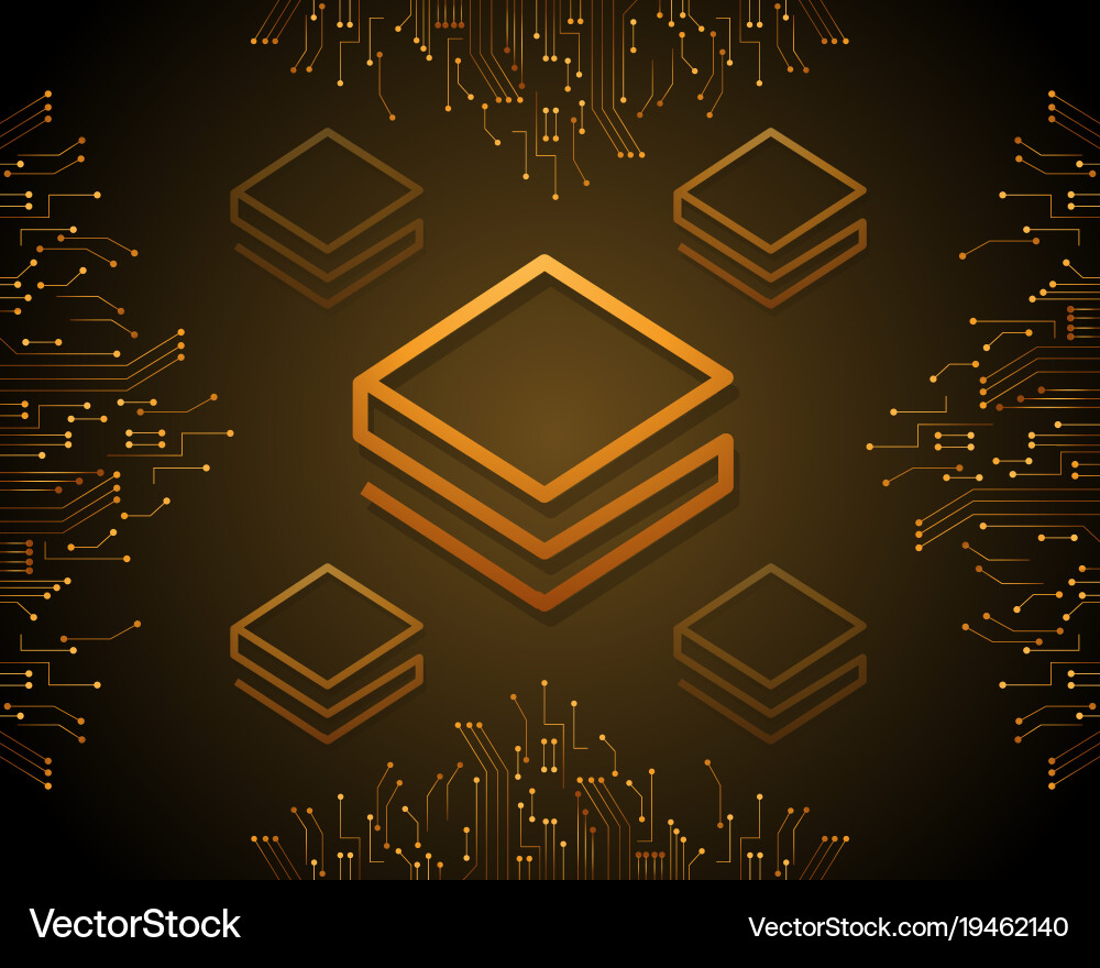 Stratis blockchain style background design vector image