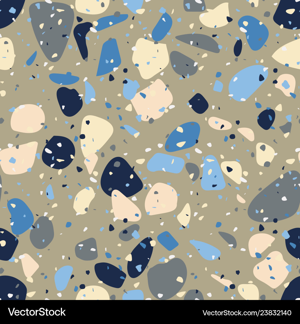 Terrazzo colorful seamless pattern abstract repeat Terrazzo colorful seamless pattern abstract repeat vector image