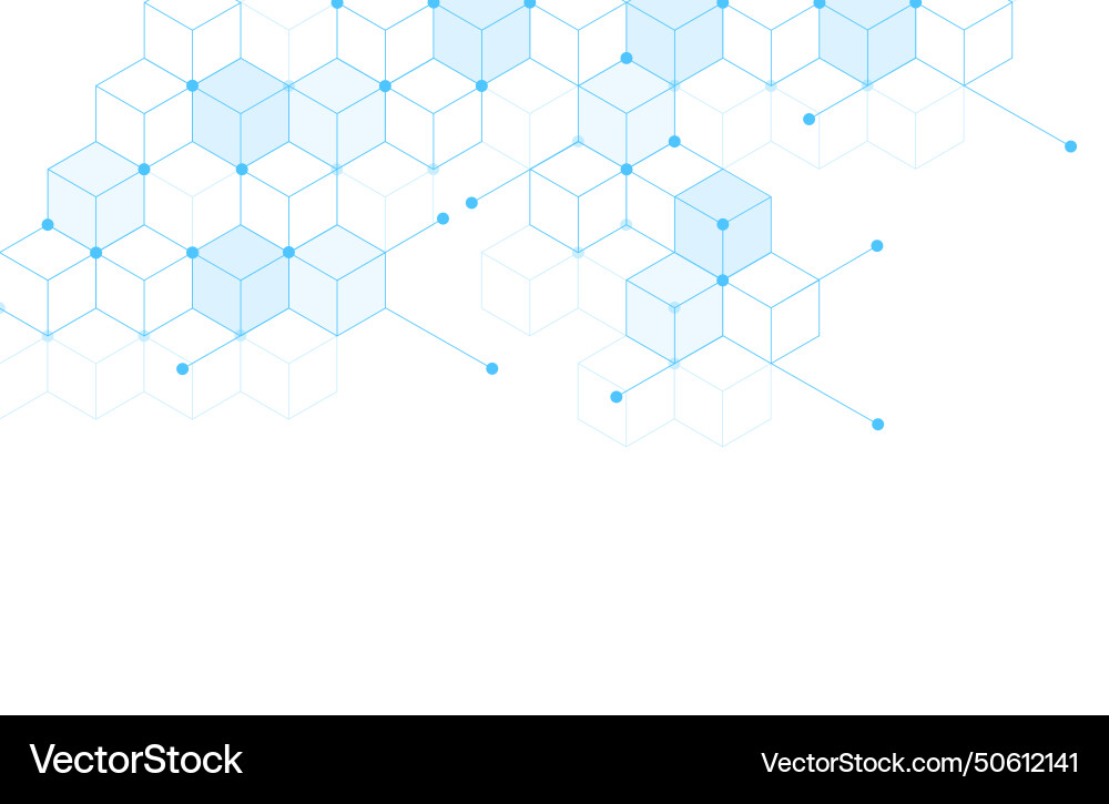 Abstract geometric boxes pattern dot line Abstract geometric boxes pattern dot line vector image