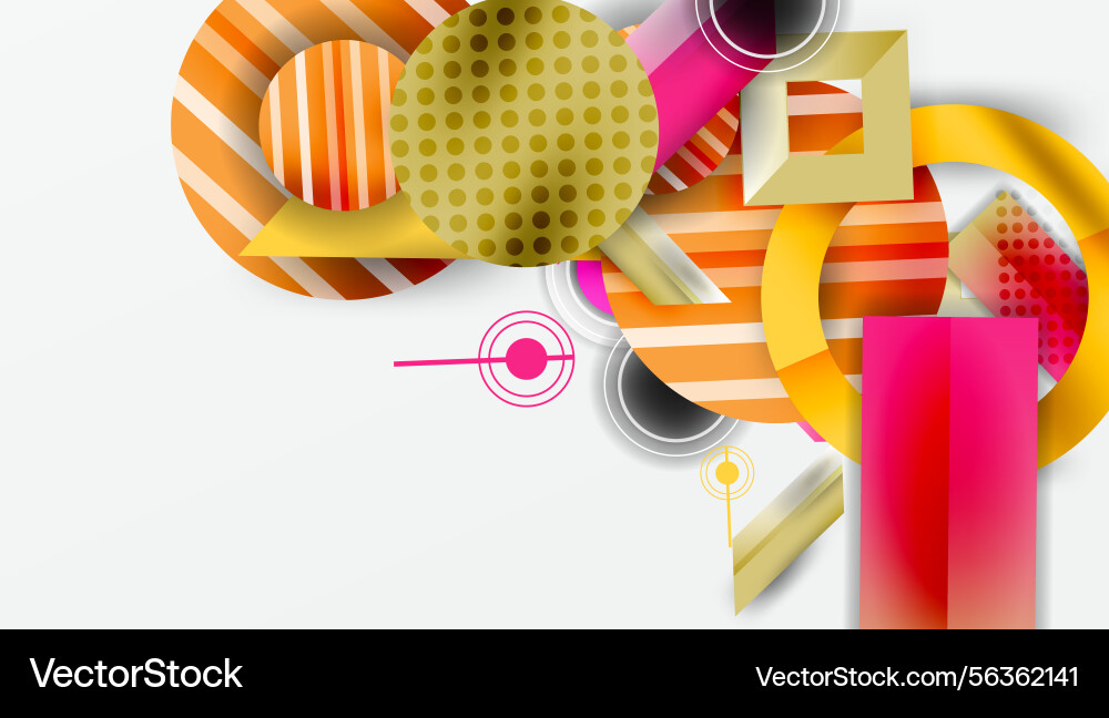 Abstract geometric shapes overlap creating Abstract geometric shapes overlap creating vector image