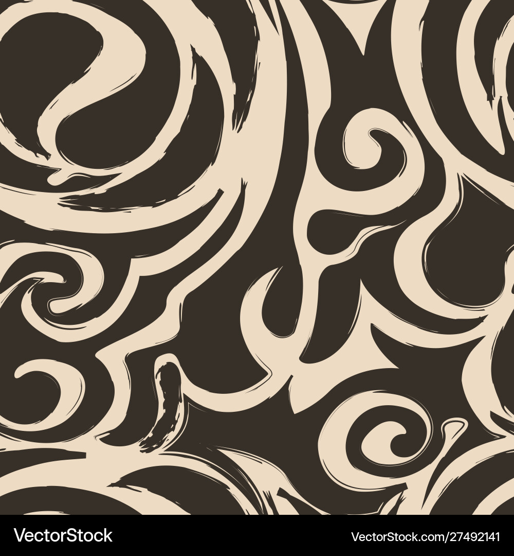 Abstract seamless pattern spirals and curls Abstract seamless pattern spirals and curls vector image