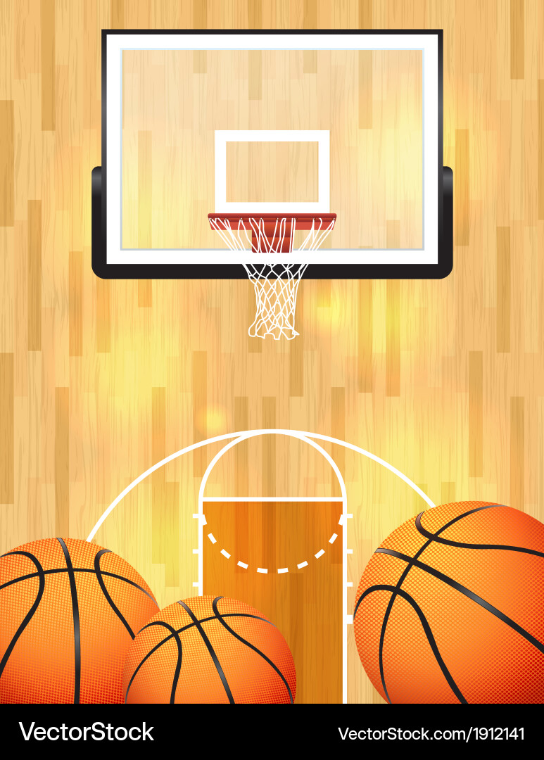 Basketball Court Background – Royalty-Free Vector | VectorStock, image size:773x1080